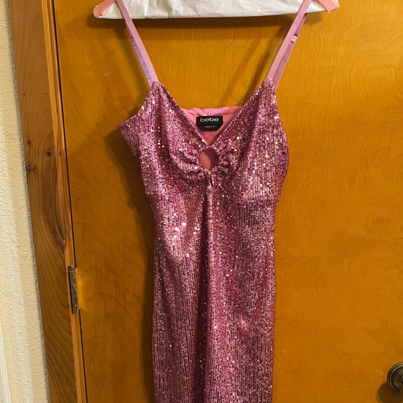 Pretty Pink Sequin Party Dress - Picture 1 of 2